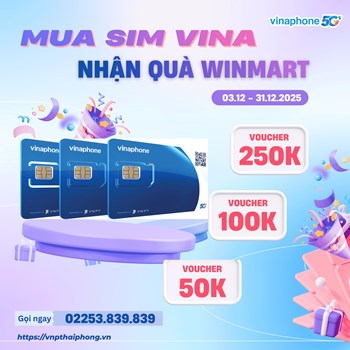 Chương trình khuyến mại “Mua sim VINA – Nhận Quà Winmart”